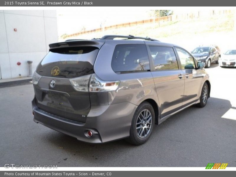 Predawn Gray Mica / Black 2015 Toyota Sienna SE