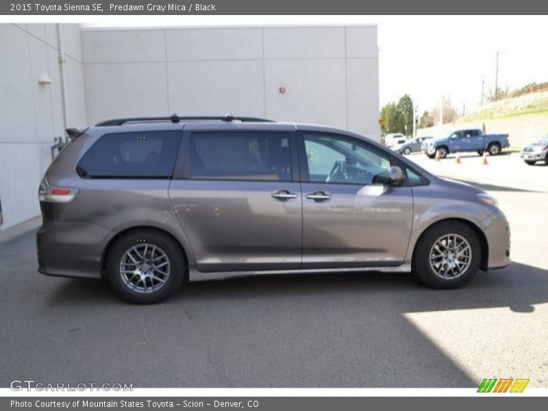 Predawn Gray Mica / Black 2015 Toyota Sienna SE