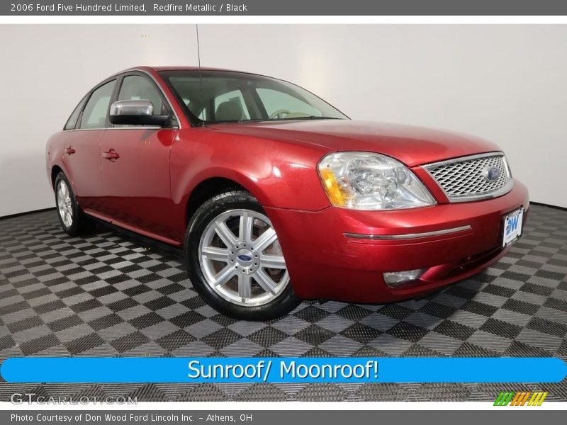 Redfire Metallic / Black 2006 Ford Five Hundred Limited