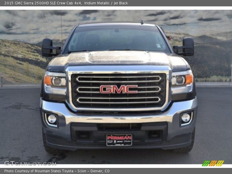 Iridium Metallic / Jet Black 2015 GMC Sierra 2500HD SLE Crew Cab 4x4