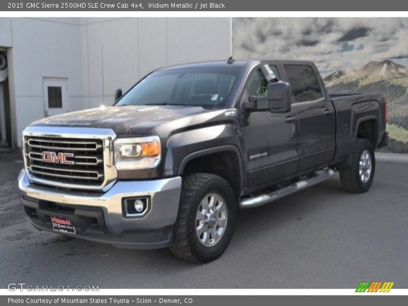 Iridium Metallic / Jet Black 2015 GMC Sierra 2500HD SLE Crew Cab 4x4