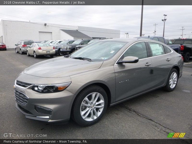 Pepperdust Metallic / Jet Black 2018 Chevrolet Malibu LT