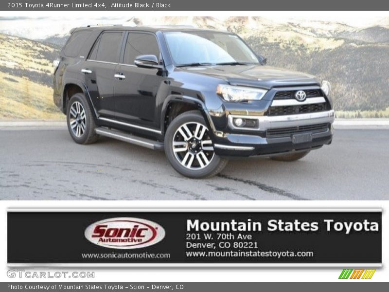Attitude Black / Black 2015 Toyota 4Runner Limited 4x4