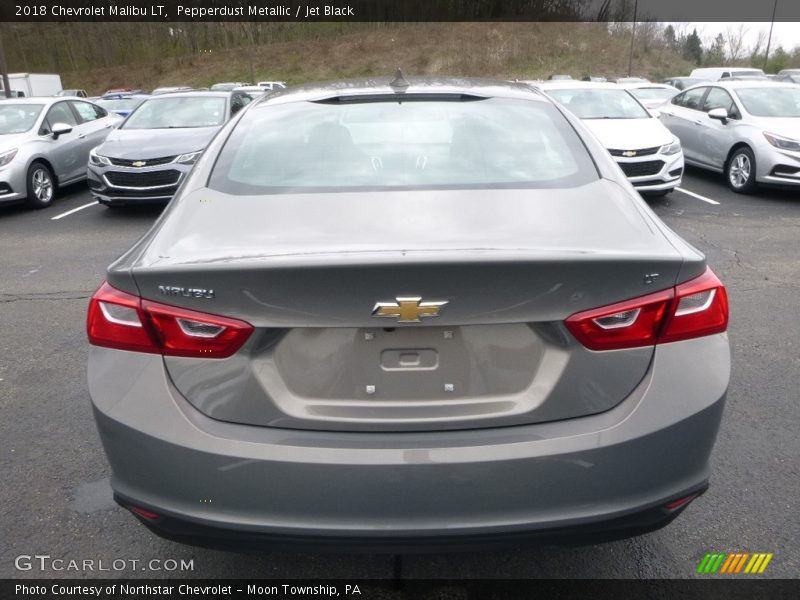 Pepperdust Metallic / Jet Black 2018 Chevrolet Malibu LT