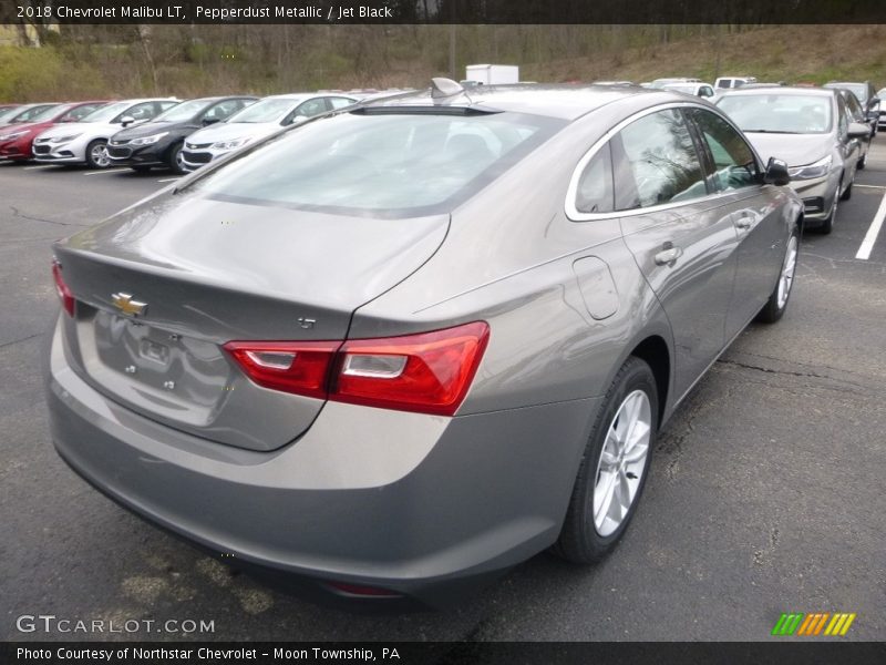 Pepperdust Metallic / Jet Black 2018 Chevrolet Malibu LT