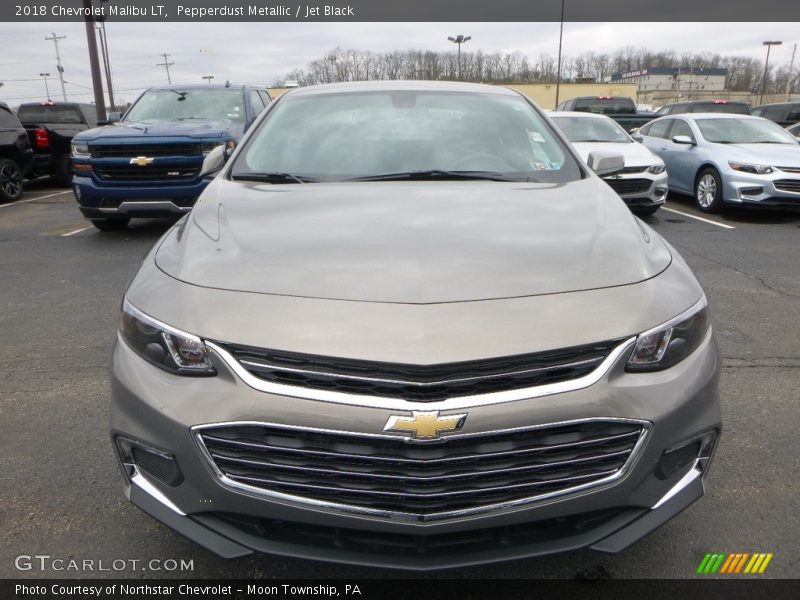 Pepperdust Metallic / Jet Black 2018 Chevrolet Malibu LT