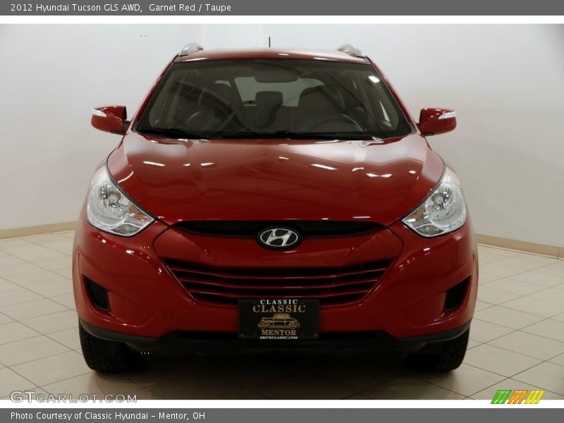 Garnet Red / Taupe 2012 Hyundai Tucson GLS AWD