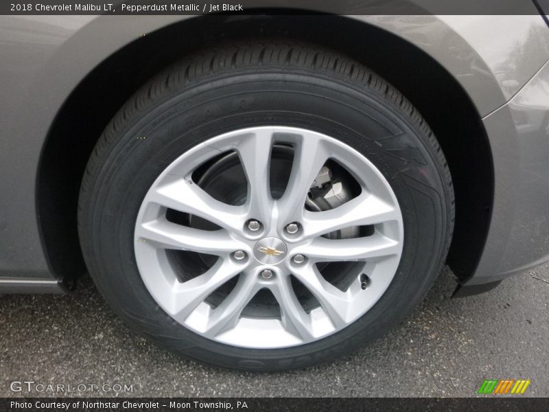 Pepperdust Metallic / Jet Black 2018 Chevrolet Malibu LT