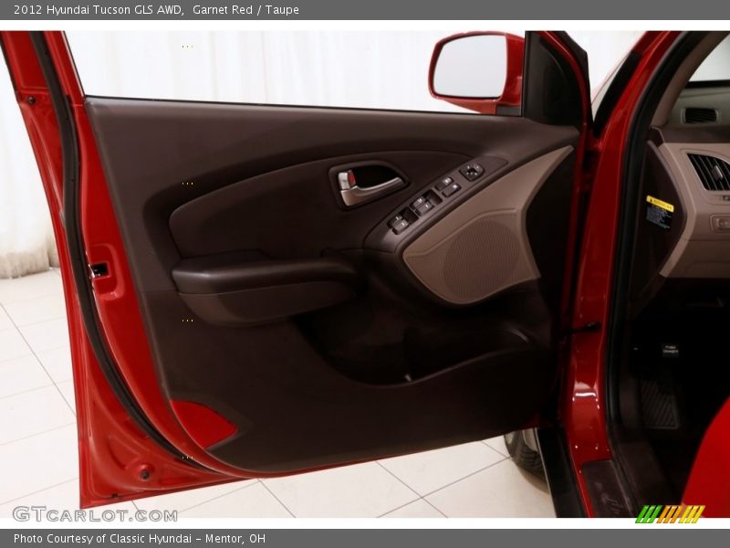Garnet Red / Taupe 2012 Hyundai Tucson GLS AWD