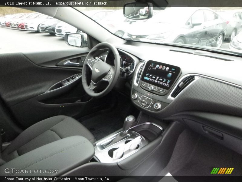 Pepperdust Metallic / Jet Black 2018 Chevrolet Malibu LT