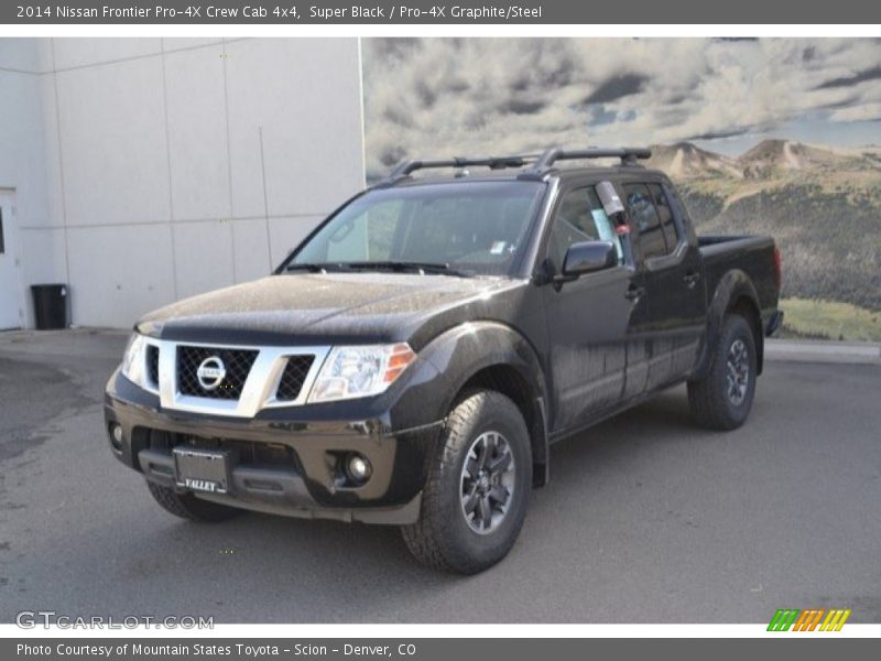 Super Black / Pro-4X Graphite/Steel 2014 Nissan Frontier Pro-4X Crew Cab 4x4