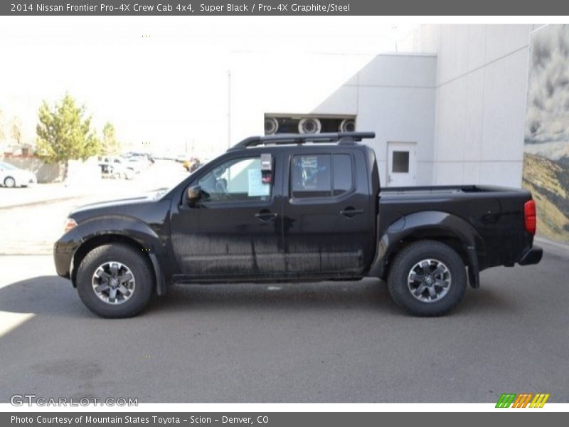 Super Black / Pro-4X Graphite/Steel 2014 Nissan Frontier Pro-4X Crew Cab 4x4