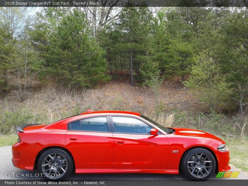 Torred / Black 2018 Dodge Charger R/T Scat Pack