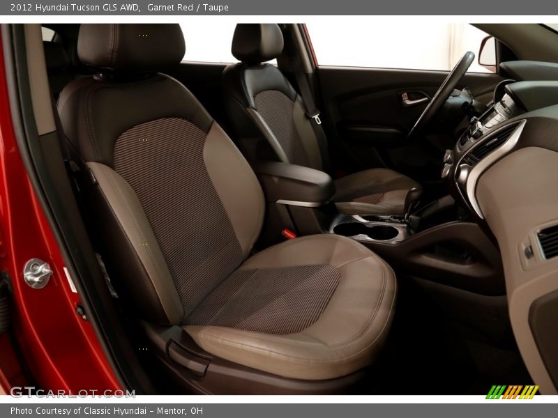 Garnet Red / Taupe 2012 Hyundai Tucson GLS AWD