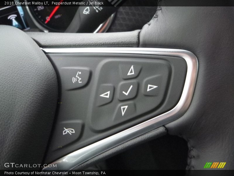 Pepperdust Metallic / Jet Black 2018 Chevrolet Malibu LT