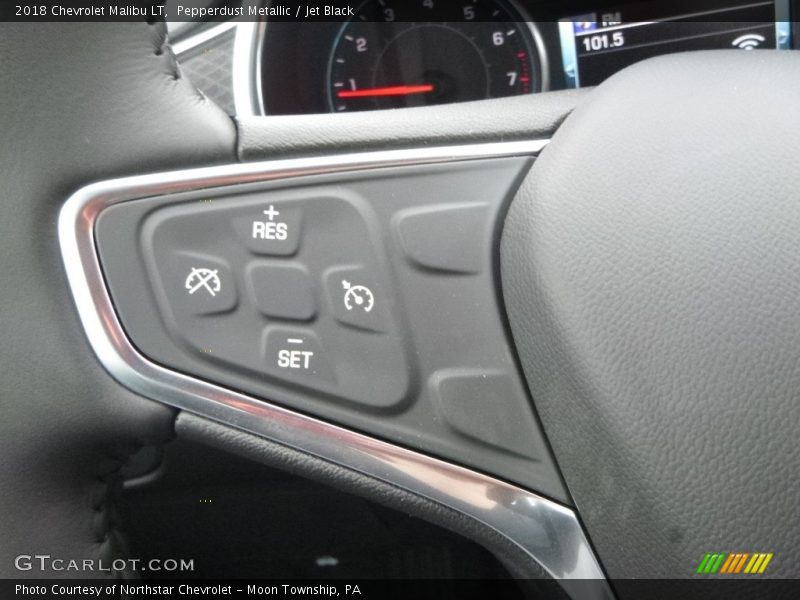 Pepperdust Metallic / Jet Black 2018 Chevrolet Malibu LT