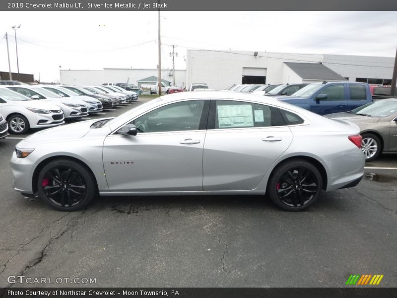 Silver Ice Metallic / Jet Black 2018 Chevrolet Malibu LT