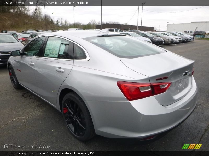 Silver Ice Metallic / Jet Black 2018 Chevrolet Malibu LT