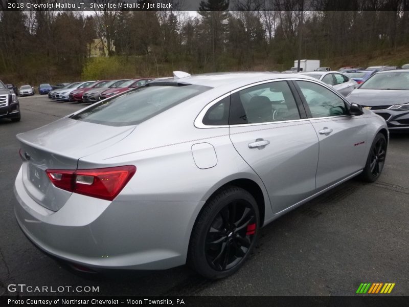 Silver Ice Metallic / Jet Black 2018 Chevrolet Malibu LT