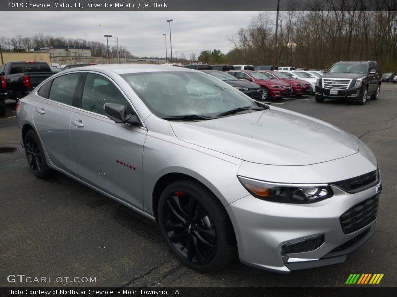Silver Ice Metallic / Jet Black 2018 Chevrolet Malibu LT