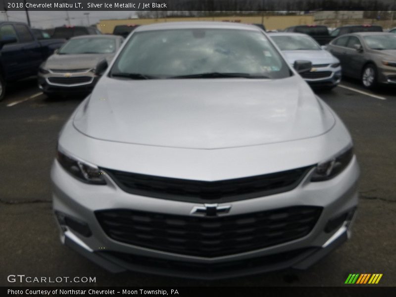 Silver Ice Metallic / Jet Black 2018 Chevrolet Malibu LT