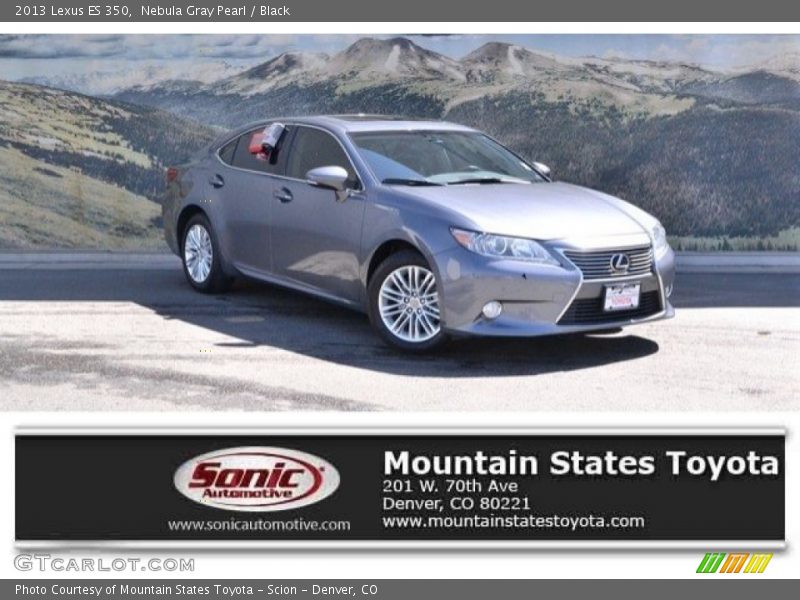 Nebula Gray Pearl / Black 2013 Lexus ES 350