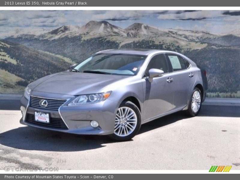 Nebula Gray Pearl / Black 2013 Lexus ES 350
