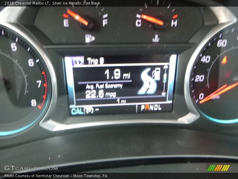 Silver Ice Metallic / Jet Black 2018 Chevrolet Malibu LT