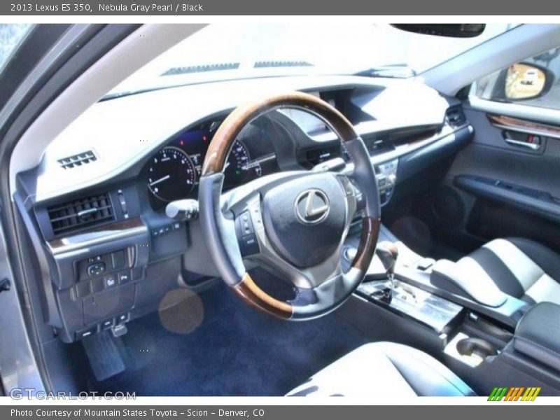 Nebula Gray Pearl / Black 2013 Lexus ES 350