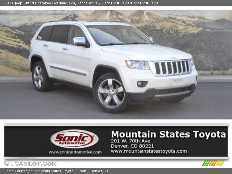 Stone White / Dark Frost Beige/Light Frost Beige 2011 Jeep Grand Cherokee Overland 4x4