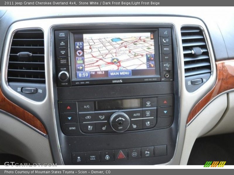 Stone White / Dark Frost Beige/Light Frost Beige 2011 Jeep Grand Cherokee Overland 4x4
