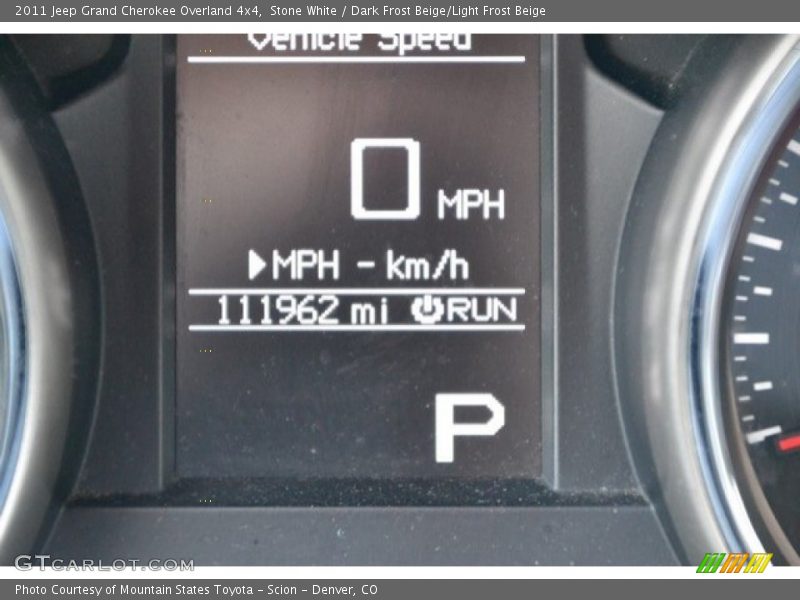 Stone White / Dark Frost Beige/Light Frost Beige 2011 Jeep Grand Cherokee Overland 4x4