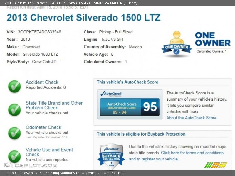Silver Ice Metallic / Ebony 2013 Chevrolet Silverado 1500 LTZ Crew Cab 4x4