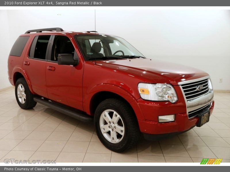 Sangria Red Metallic / Black 2010 Ford Explorer XLT 4x4