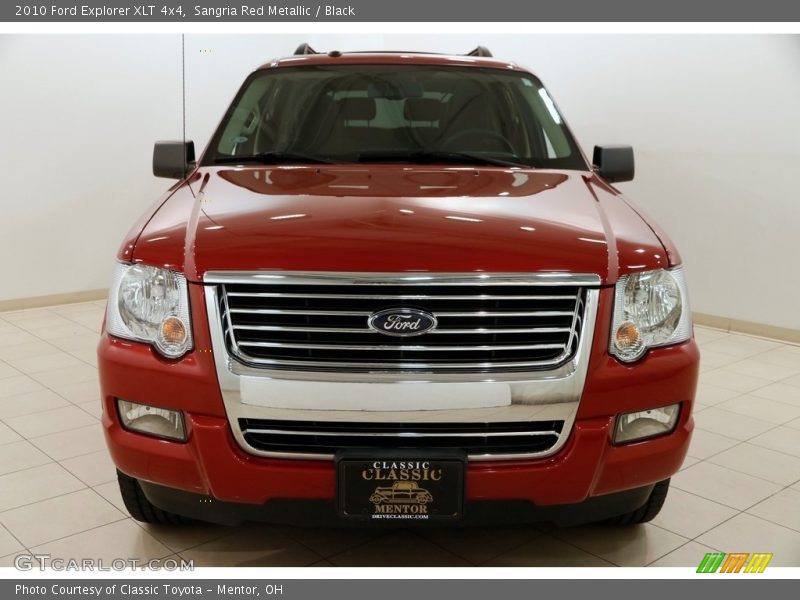 Sangria Red Metallic / Black 2010 Ford Explorer XLT 4x4