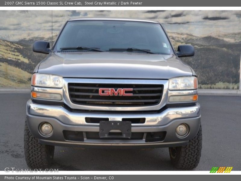Steel Gray Metallic / Dark Pewter 2007 GMC Sierra 1500 Classic SL Crew Cab