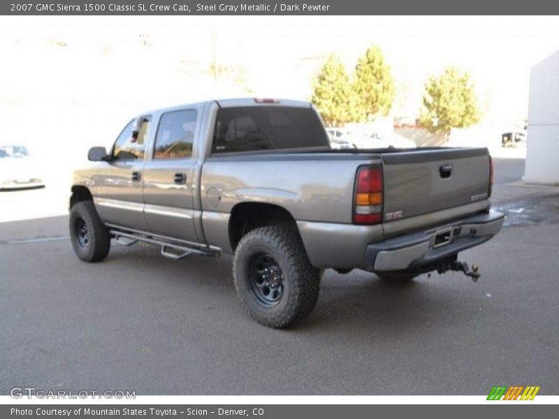 Steel Gray Metallic / Dark Pewter 2007 GMC Sierra 1500 Classic SL Crew Cab