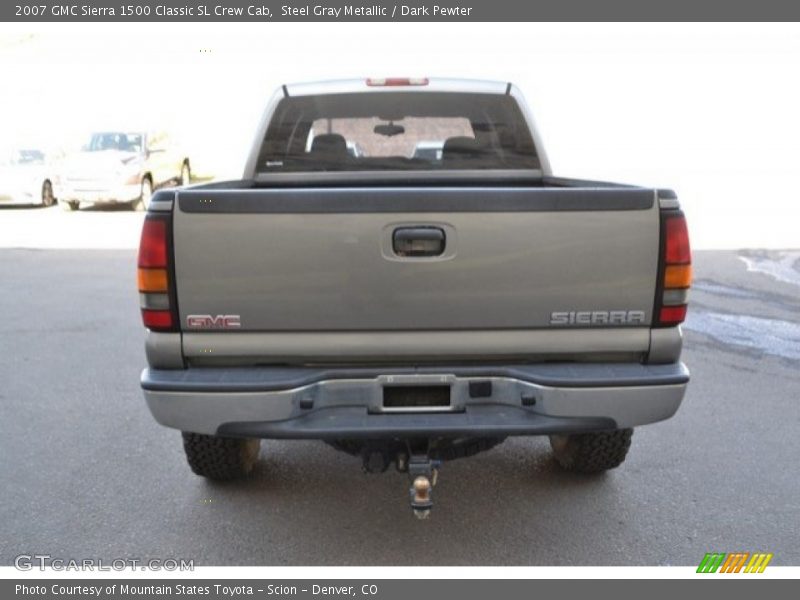 Steel Gray Metallic / Dark Pewter 2007 GMC Sierra 1500 Classic SL Crew Cab