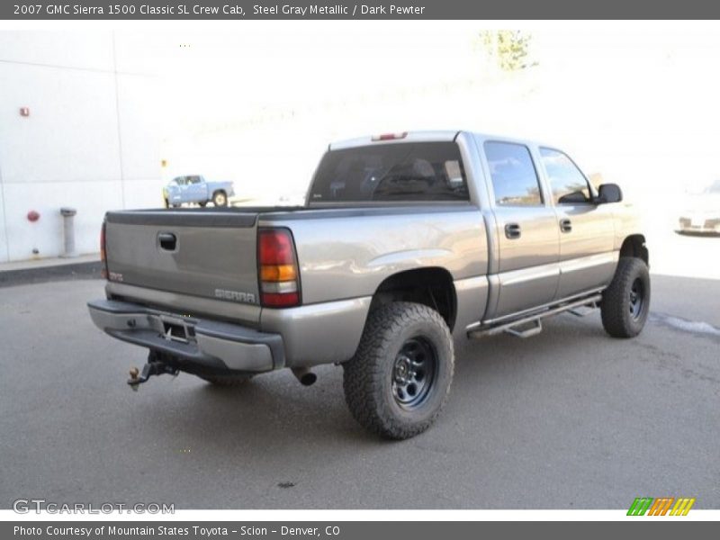 Steel Gray Metallic / Dark Pewter 2007 GMC Sierra 1500 Classic SL Crew Cab