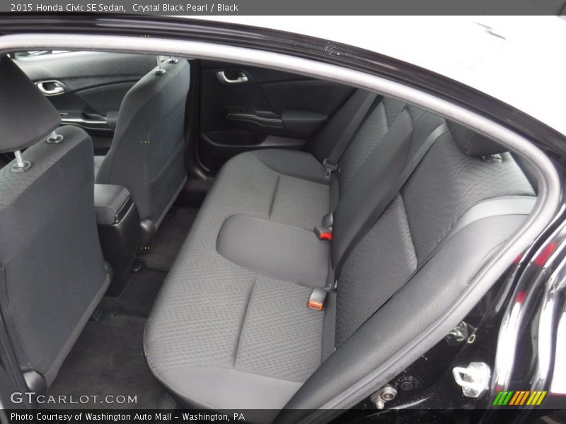Crystal Black Pearl / Black 2015 Honda Civic SE Sedan