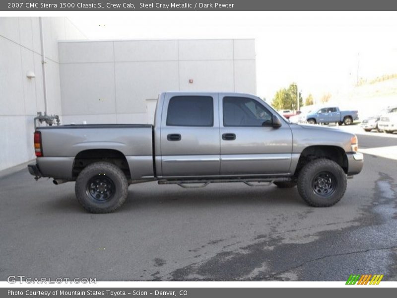 Steel Gray Metallic / Dark Pewter 2007 GMC Sierra 1500 Classic SL Crew Cab