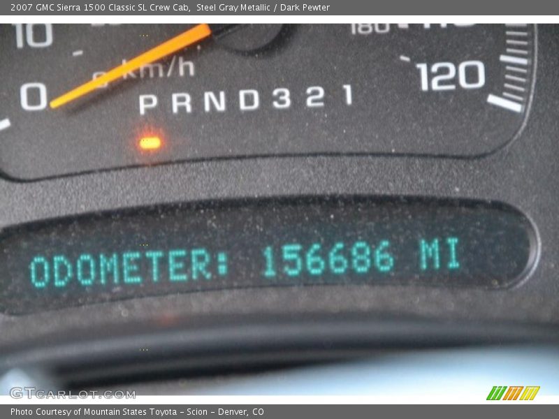 Steel Gray Metallic / Dark Pewter 2007 GMC Sierra 1500 Classic SL Crew Cab