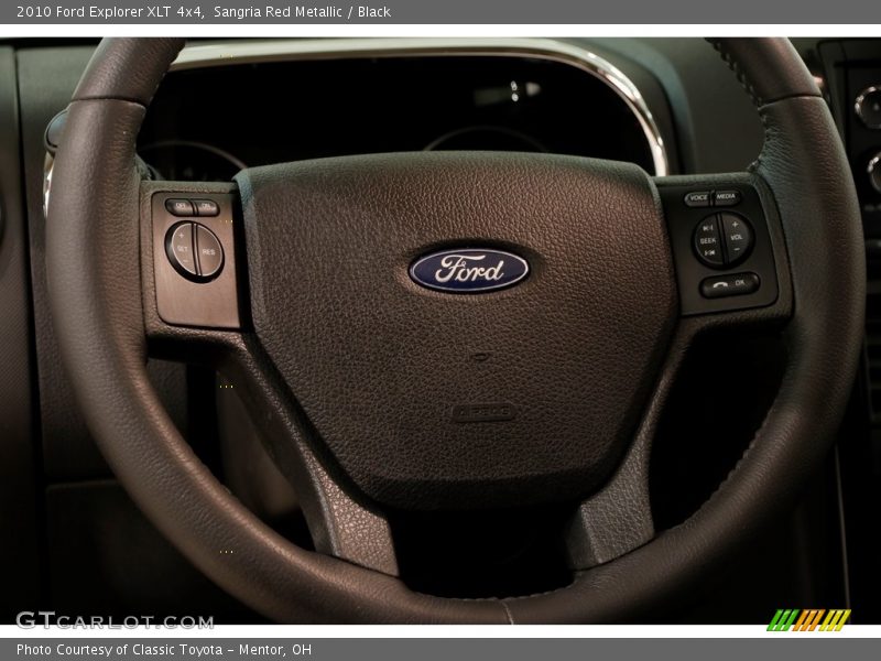 Sangria Red Metallic / Black 2010 Ford Explorer XLT 4x4