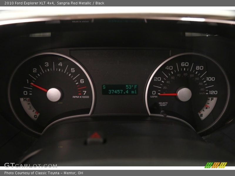 Sangria Red Metallic / Black 2010 Ford Explorer XLT 4x4