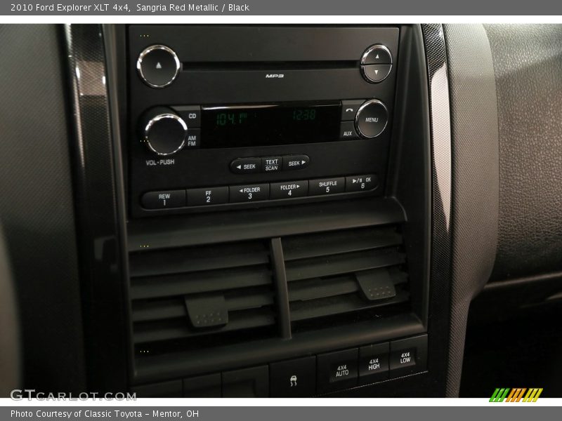 Sangria Red Metallic / Black 2010 Ford Explorer XLT 4x4