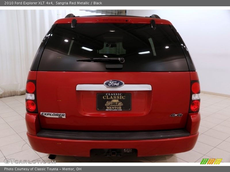 Sangria Red Metallic / Black 2010 Ford Explorer XLT 4x4