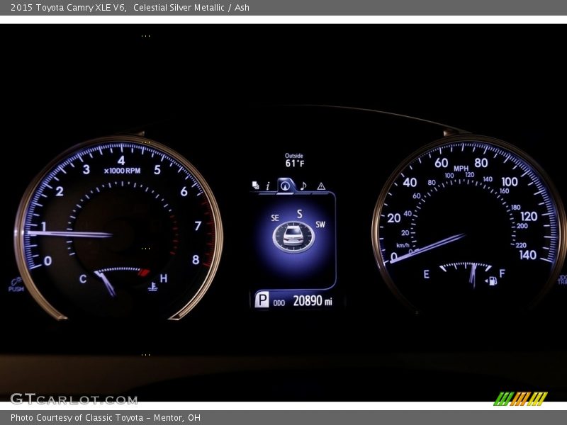 Celestial Silver Metallic / Ash 2015 Toyota Camry XLE V6