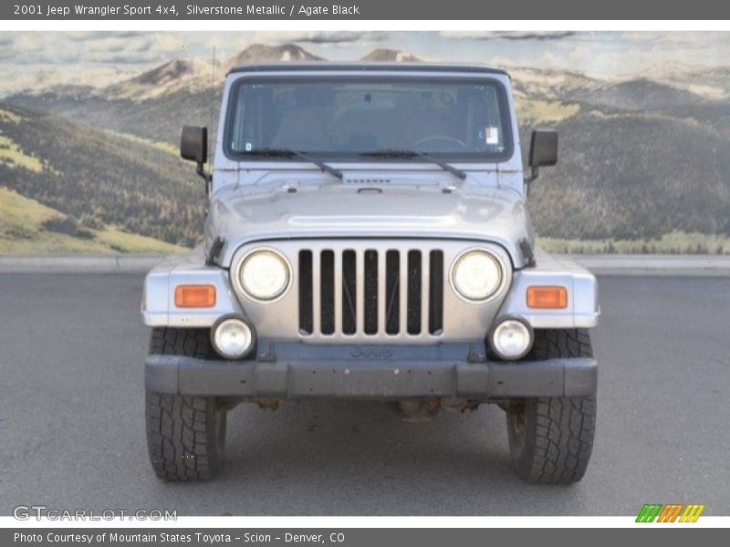 Silverstone Metallic / Agate Black 2001 Jeep Wrangler Sport 4x4