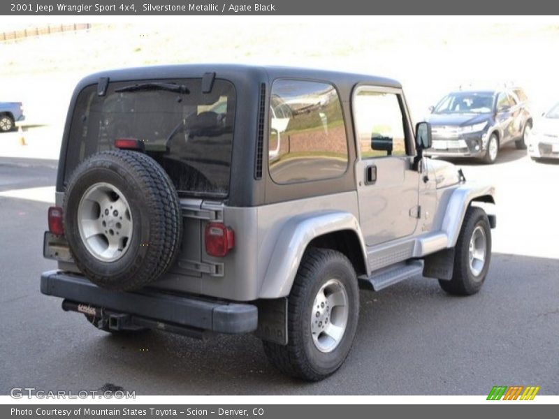 Silverstone Metallic / Agate Black 2001 Jeep Wrangler Sport 4x4