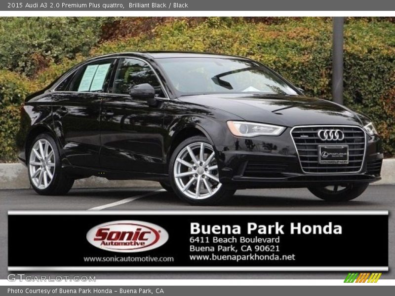 Brilliant Black / Black 2015 Audi A3 2.0 Premium Plus quattro